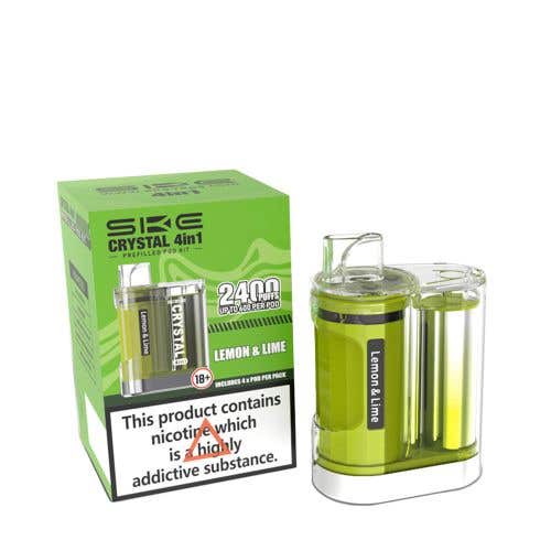 SKE Crystal 4in1 Disposable Vape Kit - Lemon & Lime