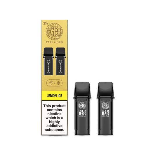 Vape Gold's Gold Bar Reload Prefilled Pods - Lemon Ice