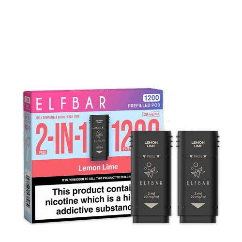Elf Bar 1200 Prefilled Pods - Lemon Lime