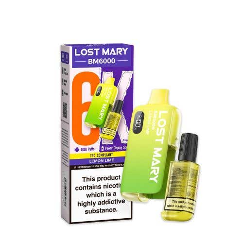 Lost Mary BM6000 Disposable Kit - 20mg - Lemon Lime