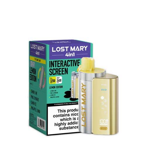 Lost Mary 4-in-1 Prefilled Pod Vape Kit - Lemon Edition