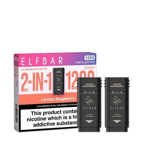 Elf Bar 1200 Prefilled Pods - Lemon Raspberry