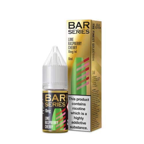 Bar Series Gold Edition Lime Raspberry Cherry Nic Salt E-Liquid - 10mg