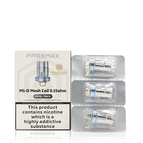 FreeMax 904L M Mesh Replacement Coils - Pack of 3, M1-D Mesh 0.15ohm