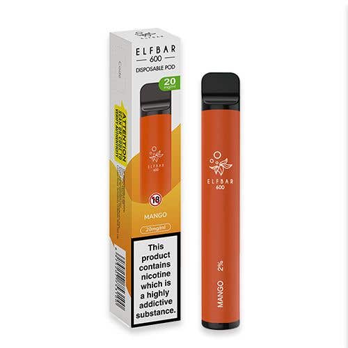 Elf Bar 600 Disposable Vape Kit - 20 mg - Mango