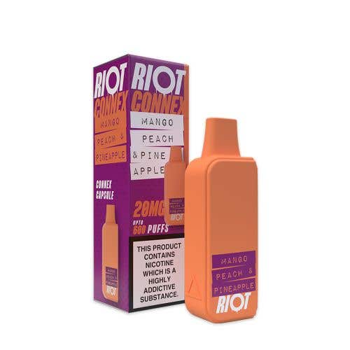 Riot Connex Mango Peach & Pineapple Prefilled Pods - 10mg