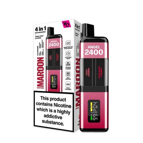 Vapes Bars Angel 2400 Prefilled Pod Kit - Maroon Edition