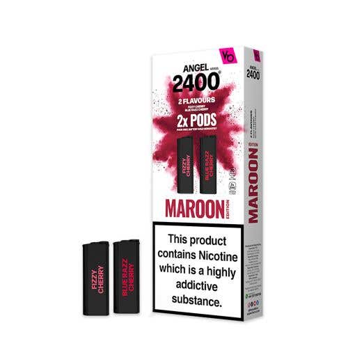 Vapes Bar Angel 2400 Prefilled Pods - Maroon Edition