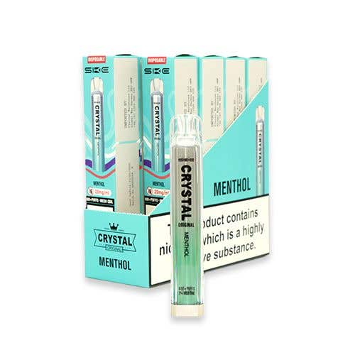SKE Crystal Bar Disposable Vape Kit 10 x Multipack - Menthol