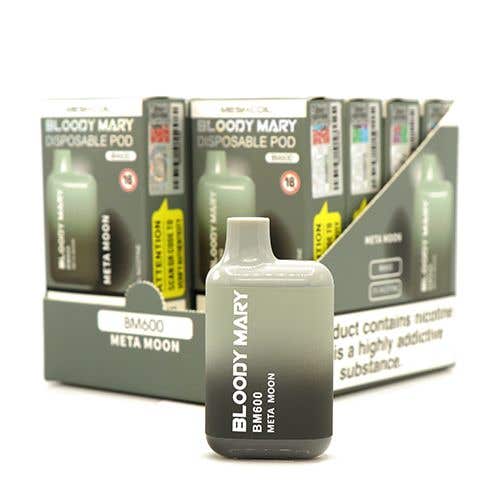 Bloody Mary BM600 Disposable Vape Kit 10 x Multipack - 20mg - Meta Moon