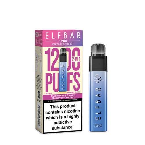 Elf Bar 1200 Prefilled Pod Kit - Blueberry Edition