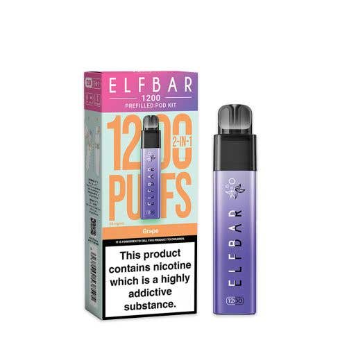 Elf Bar 1200 Prefilled Pod Kit - Grape