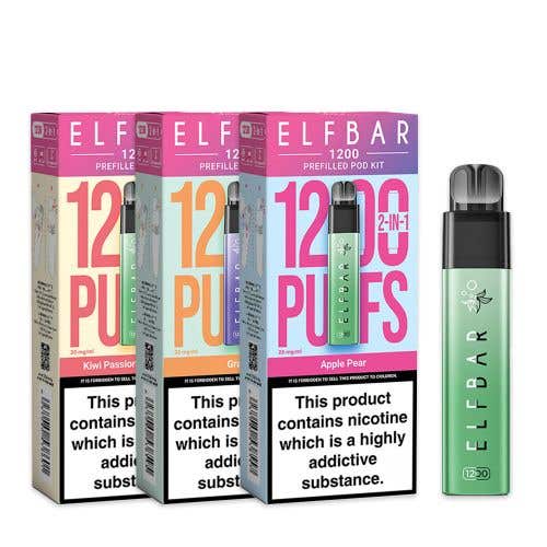 Elf Bar 1200 Prefilled Pod Vape Kit - Group Image