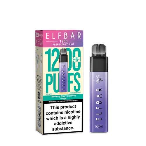 Elf Bar 1200 Prefilled Pod Kit - Purple Edition