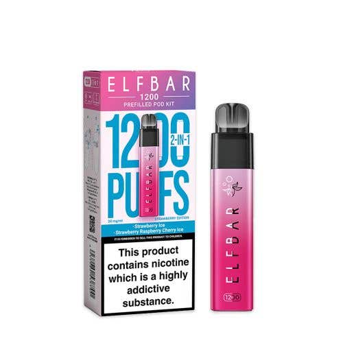Elf Bar 1200 Prefilled Pod Kit - Strawberry Edition