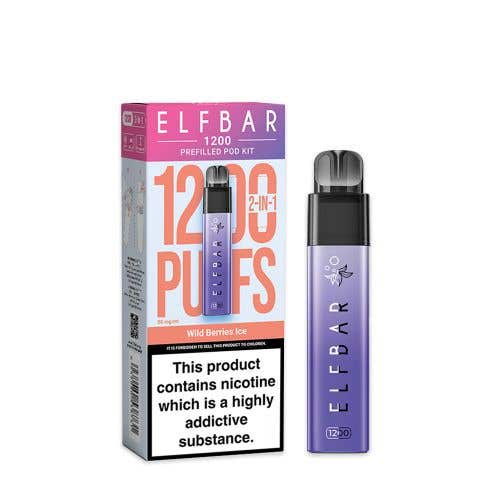 Elf Bar 1200 Prefilled Pod Kit - Wild Berries Ice
