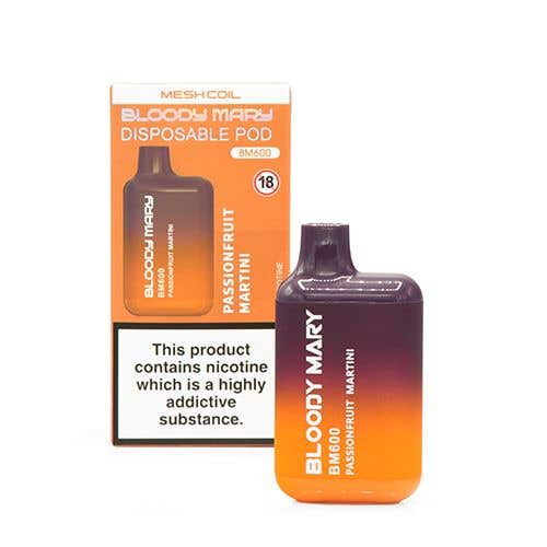 Bloody Mary BM600 Disposable Kit - 20mg - Passionfruit Martini