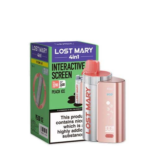 Lost Mary 4-in-1 Prefilled Pod Vape Kit - Peach Ice