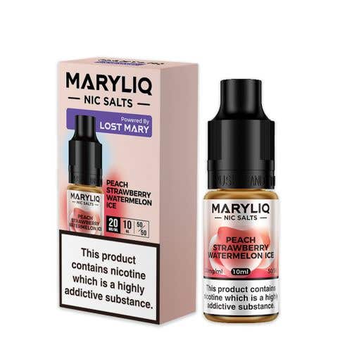 Lost Mary MaryLiq Peach Strawberry Watermelon Ice Nic Salt - 10mg