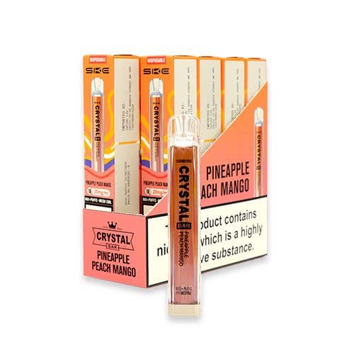 SKE Crystal Bar Disposable Vape Kit 10 x Multipack - Pineapple Peach Mango