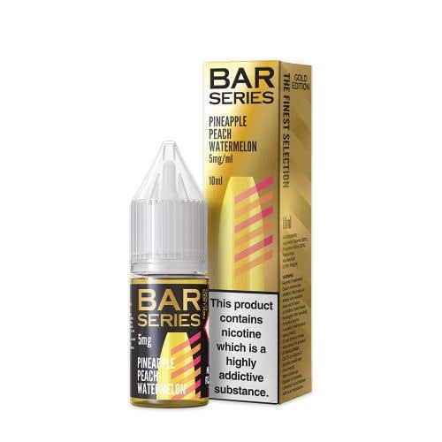 Bar Series Gold Edition Pineapple Peach Watermelon Nic Salt E-Liquid - 5mg