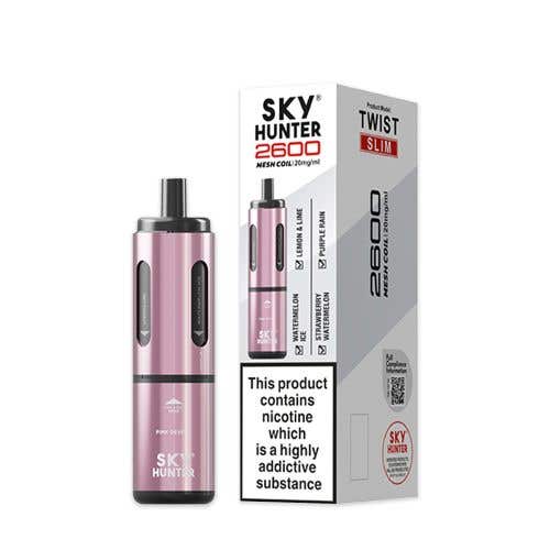 Sky Hunter Twist Slim 2600 Prefilled Pod Vape Kit - Pink Edition
