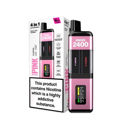 Angel 2400 Rechargeable Disposable Kit - Pink Edition