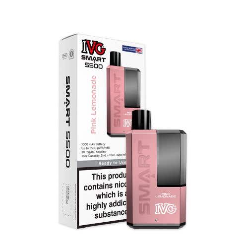 IVG Smart 5500 Rechargeable Refillable Disposable Pod Kit - Pink Lemonade