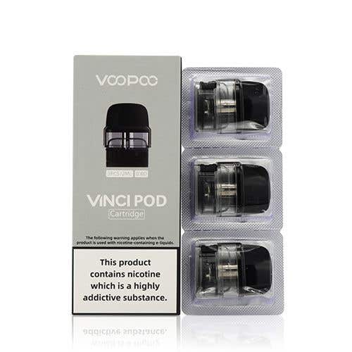 VooPoo Vinci V1 & V2 Replacement E-Liquid Pod Cartridges - 0.8 ohm Side-Filling Mesh