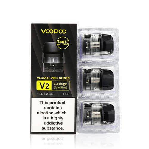 VooPoo Vinci V1 & V2 Replacement Pod Cartridges - V2 1.2 ohm Top-Filling
