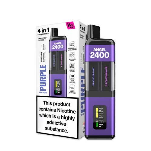 Angel 2400 Rechargeable Disposable Kit - Purple Edition