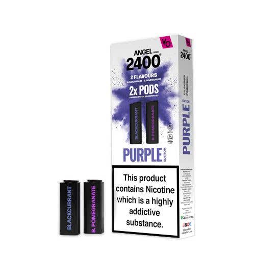 Vapes Bar Angel 2400 Prefilled Vape Pods - Purple Edition