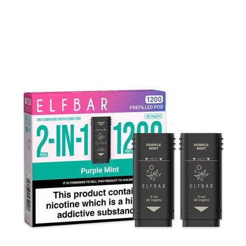 Elf Bar 1200 Prefilled Pods - Purple Mint