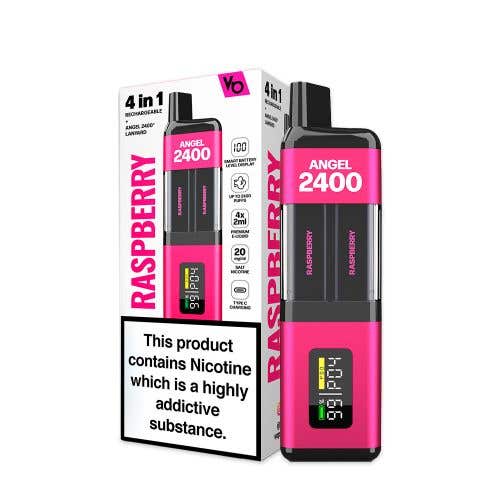 Angel 2400 Rechargeable Disposable Kit - Raspberry
