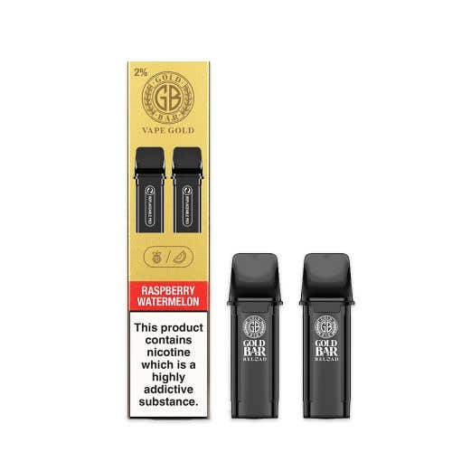 Vape Gold's Gold Bar Reload Prefilled Pods - Raspberry Watermelon