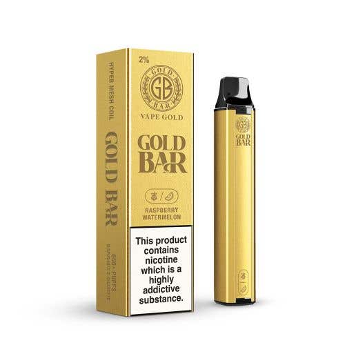 Vape Gold's Gold Bar Disposable Kit - Raspberry Watermelon
