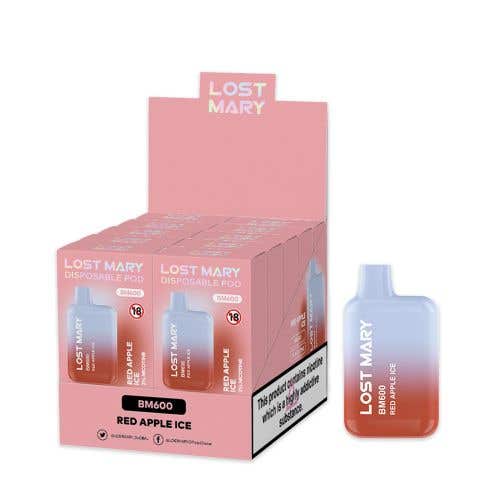 Lost Mary BM600 2% 10 Pack Disposable - Red Apple Ice