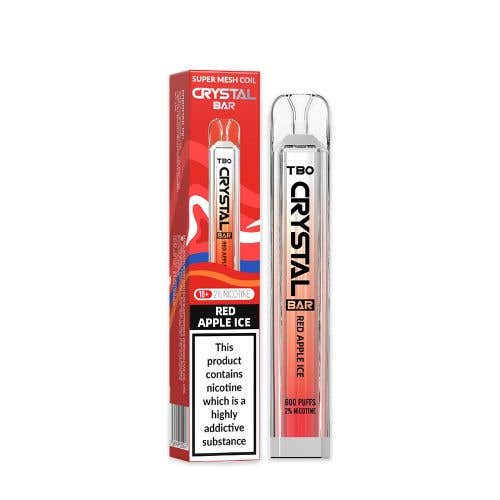 TBO Crystal Bar Disposable Vape Kit - Red Apple Ice