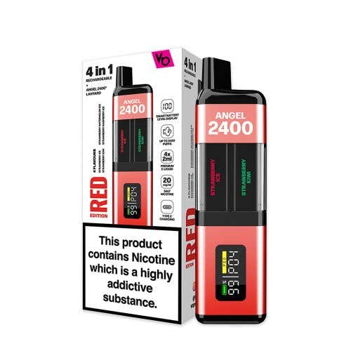 Vapes Bars Angel 2400 Prefilled Pod Kit - Red Edition