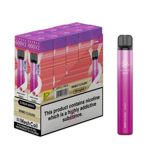 Elf Bar 600 V2 Disposable Kit 10 x Multipack 2% - Rinbo Cloudd