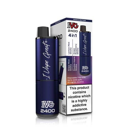 IVG 2400 Disposable Vape Kit- 20mg - Shisha Edition