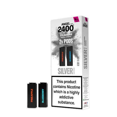 Vapes Bar Angel 2400 Prefilled Vape Pods - Silver Edition