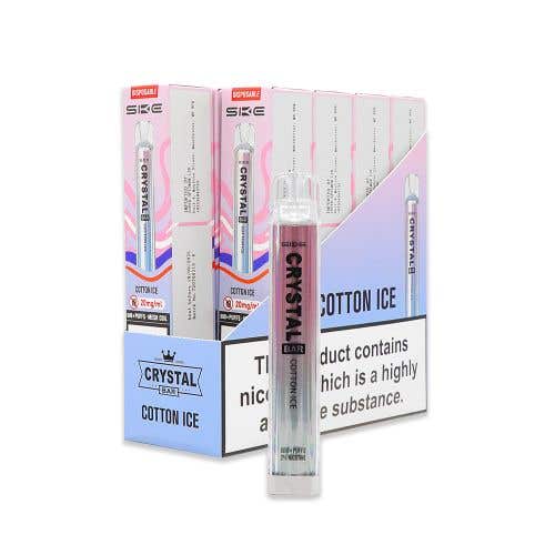 SKE Crystal Bar Disposable Vape Kit 10 x Multipack - Cotton Ice