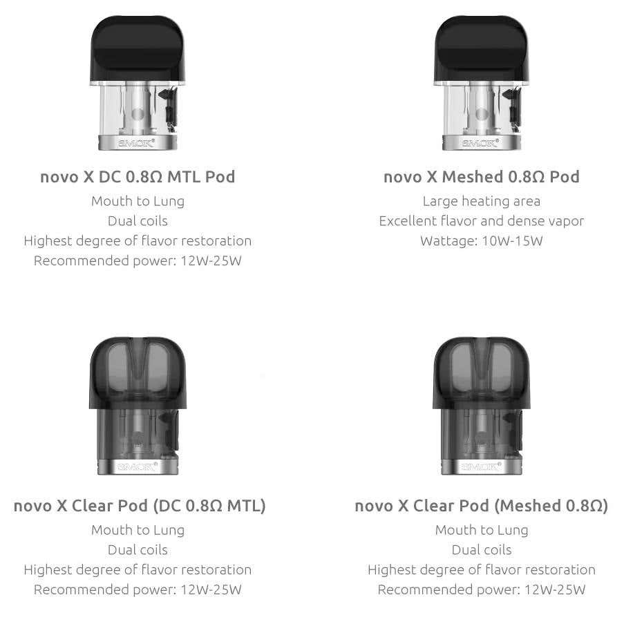 SMOK Novo X Replacement Pods
