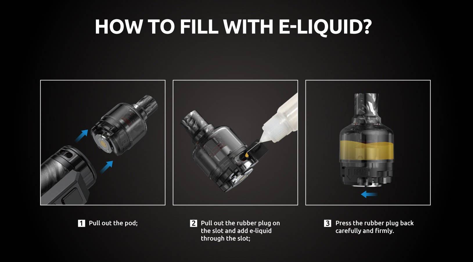 How to fill the Smok Thallo pod with e-liquid
