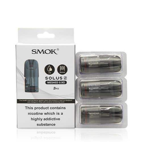 Smok Solus 2 Replacement Pods - 0.9ohm Meshed
