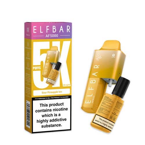 Elf Bar AF5000 Disposable Vape Kit - Sour Pineapple Ice