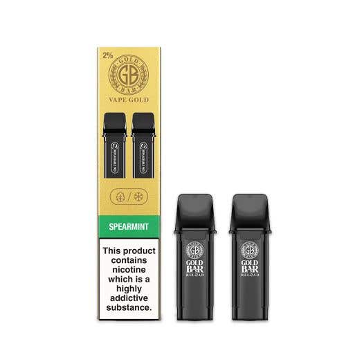 Vape Gold's Gold Bar Reload Prefilled Pods - Spearmint