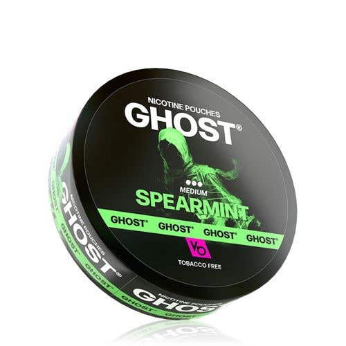 Vapes Bars Ghost Nicotine Pouches - Spearmint - 16mg Medium