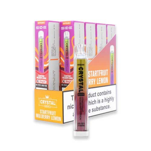 SKE Crystal Bar Disposable Kit 10 x Multipack - 20mg - Starfruit Mulberry Lemon